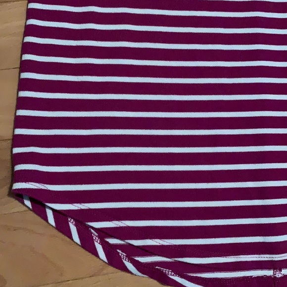 EUC Gymboree Fuchsia Striped Summer Short Sleeve Dress with watermelon -size 14 - Picture 7 of 13